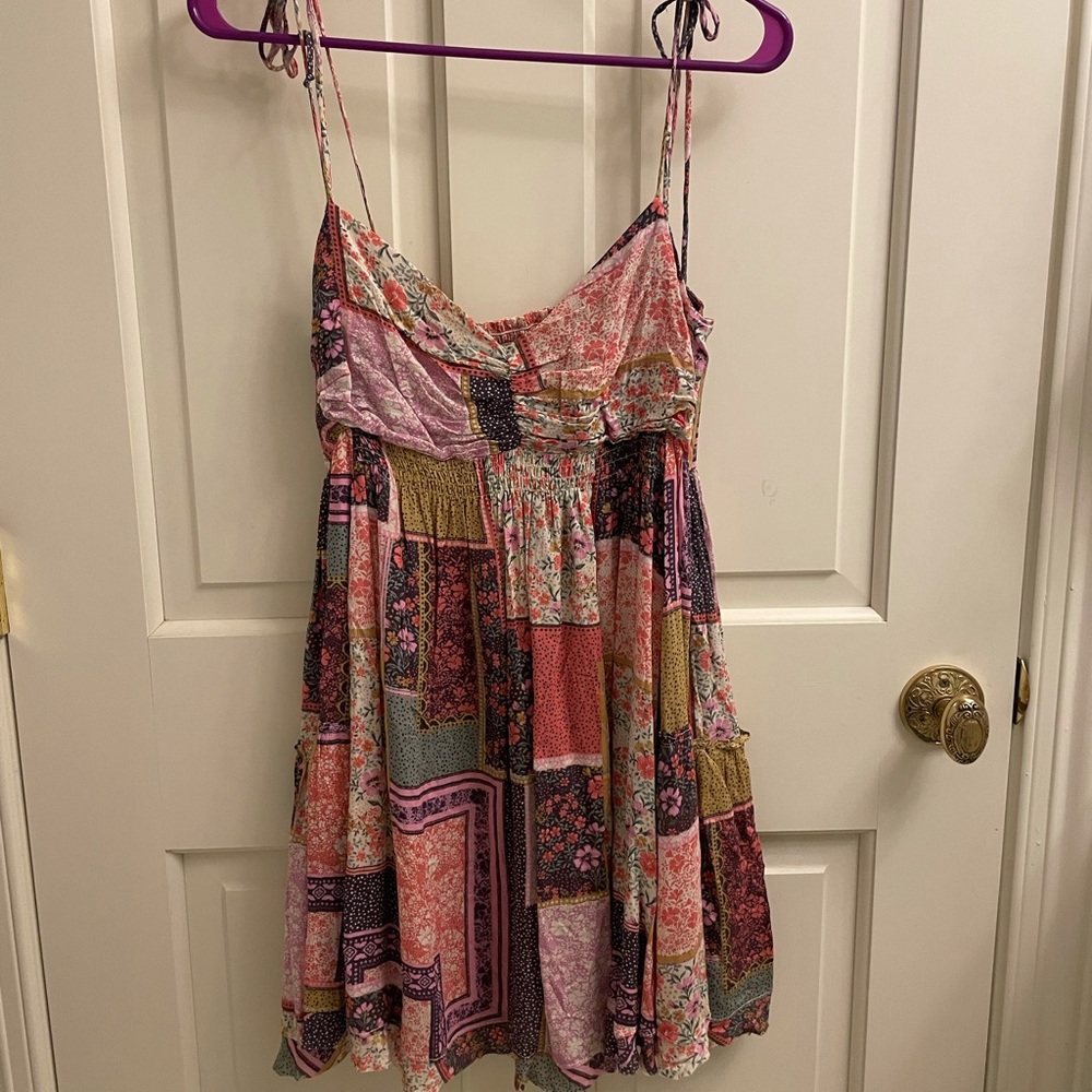 Patterned mini sun dress